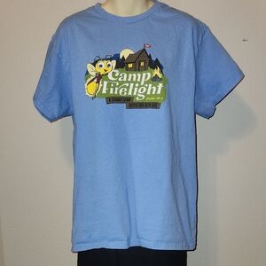 Gildan Kids Blue T-Shirt From Camp Firelight